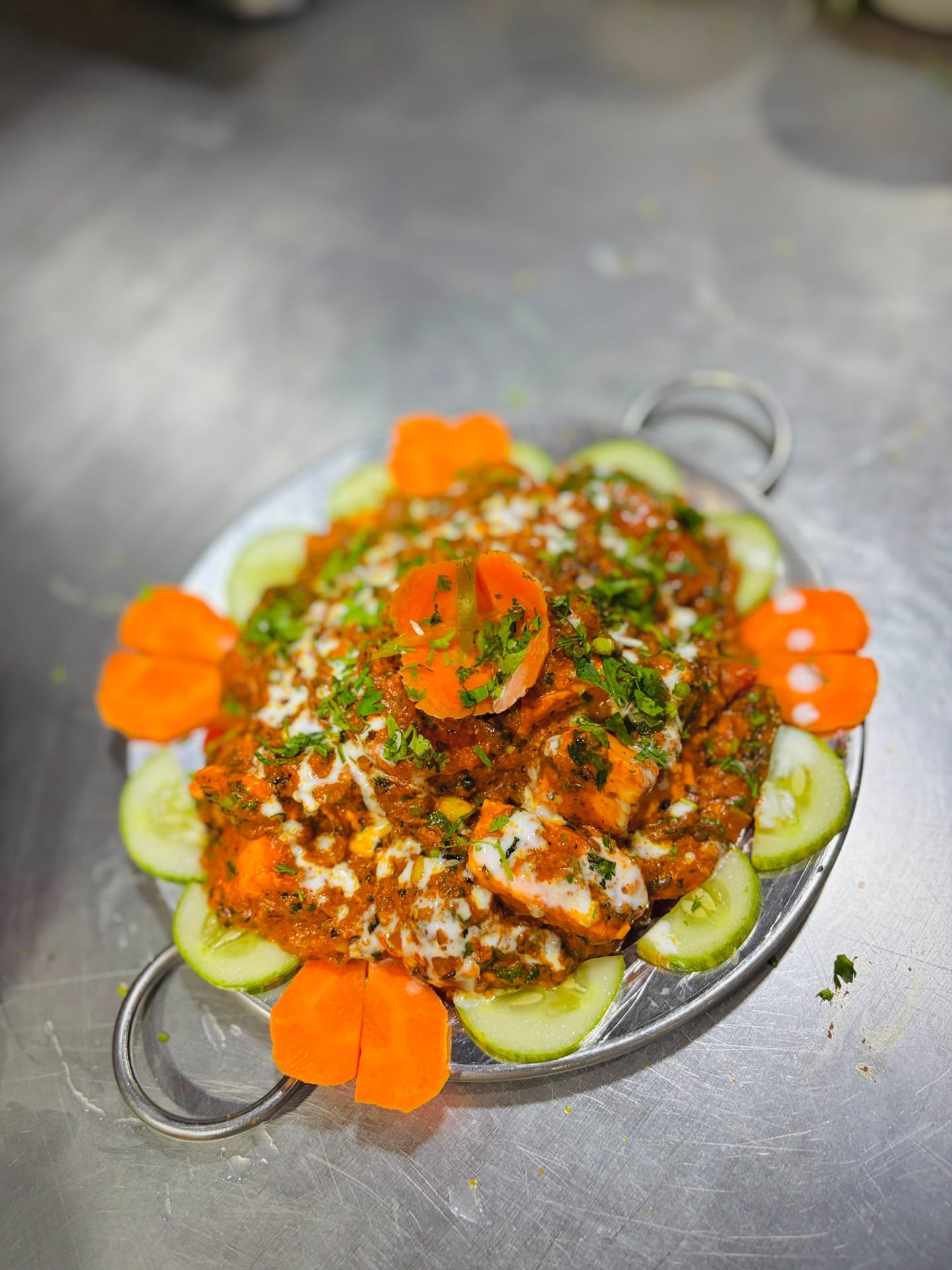Special Paneer Peshawari as plated in the Krushnaleela White House kitchen
