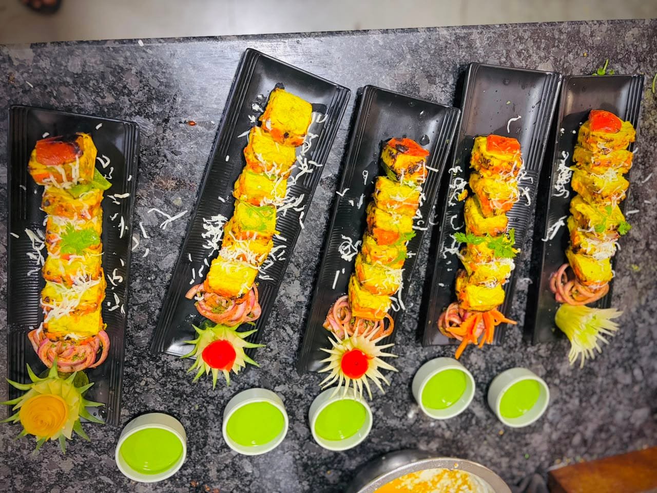 Veg Sikk Kabab as plated in the Krushnaleela White House kitchen