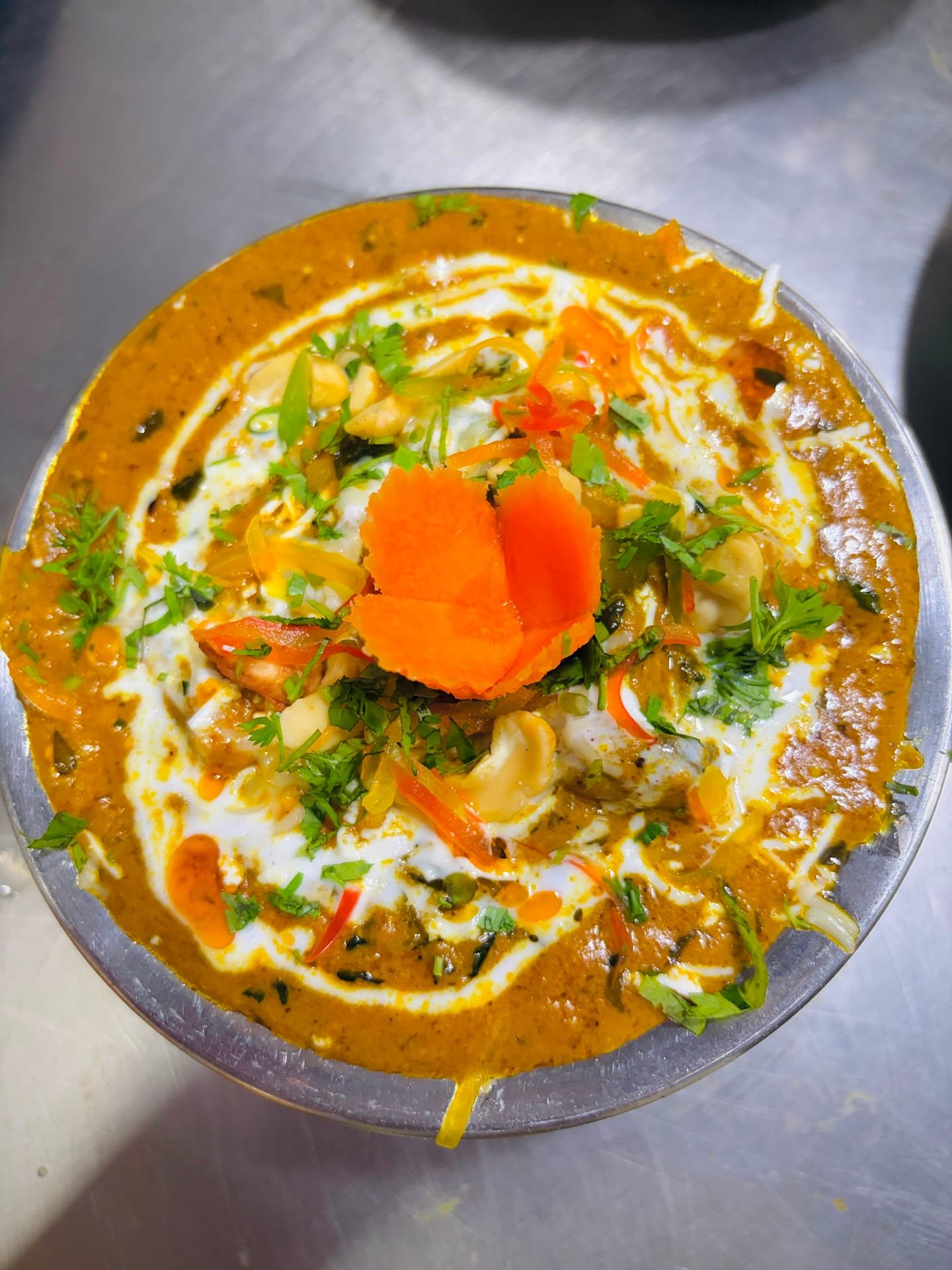 Veg Maharani as plated in the Krushnaleela White House kitchen
