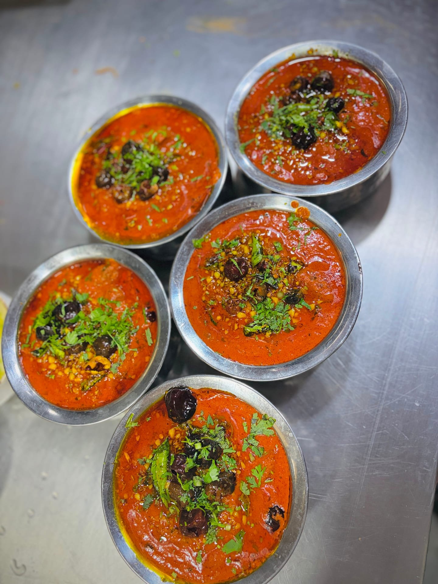 Mushroom Handi as plated in the Krushnaleela White House kitchen