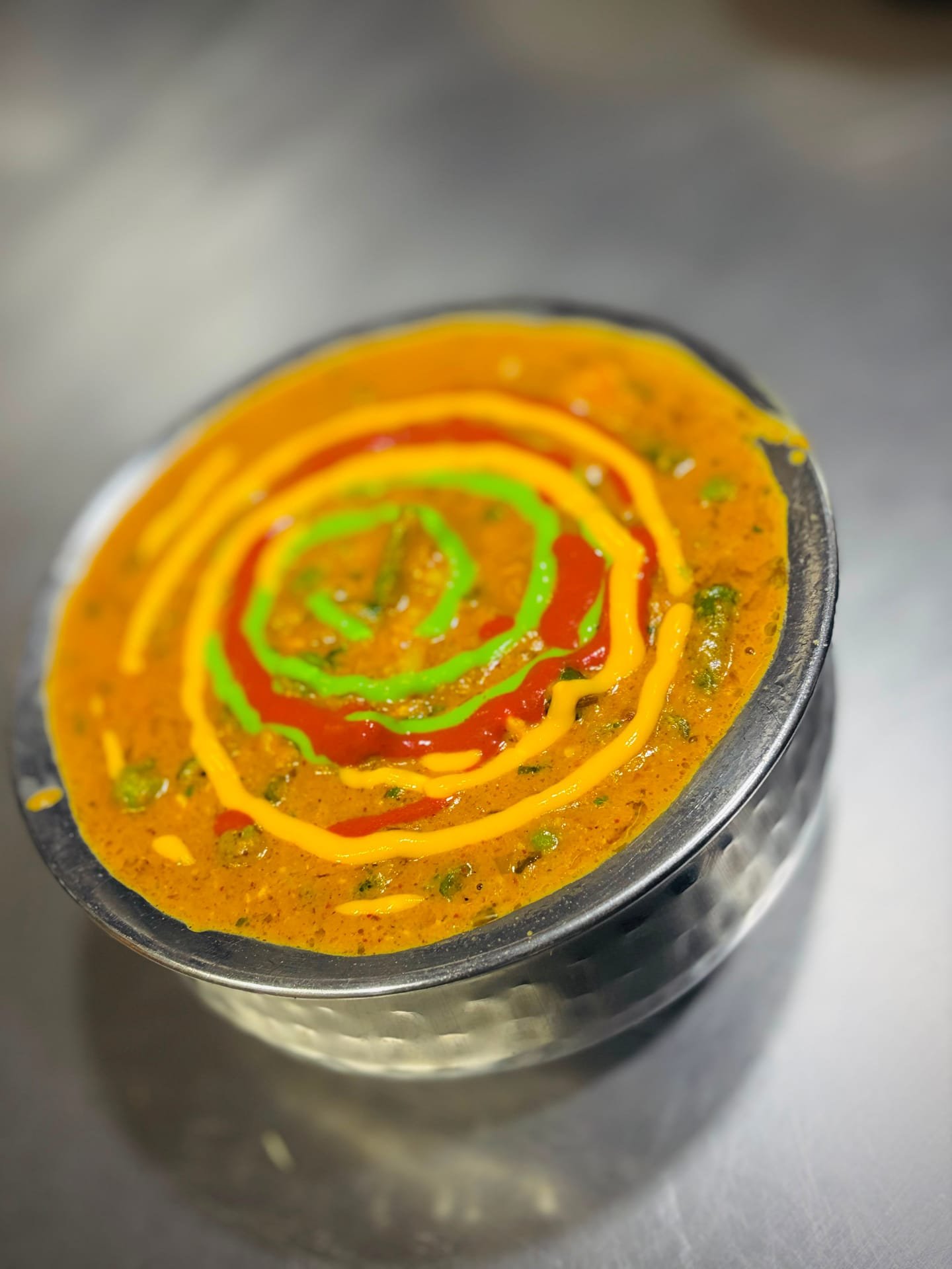 Paneer Lahori as plated in the Krushnaleela White House kitchen