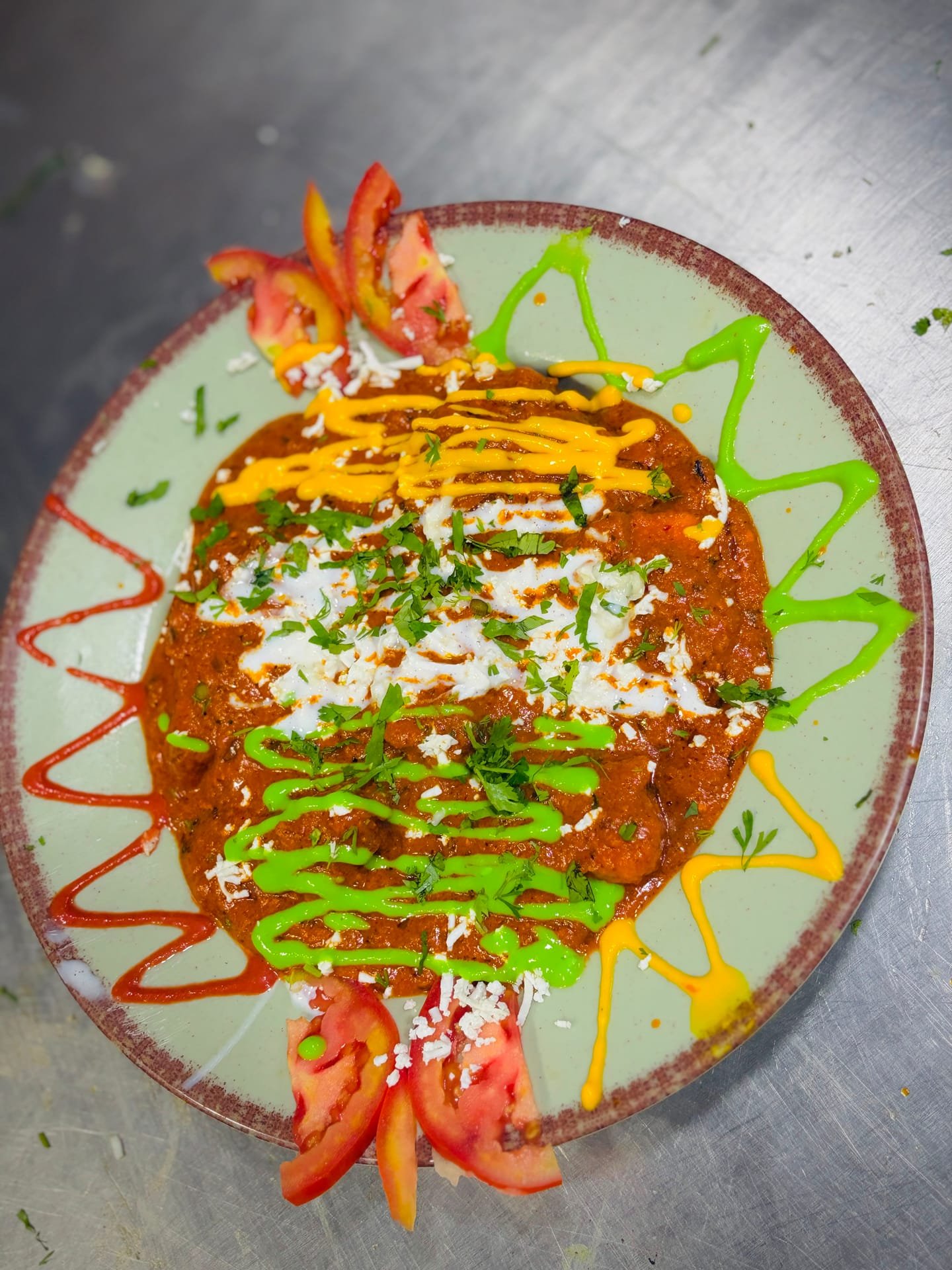 Veg Lajawab as plated in the Krushnaleela White House kitchen