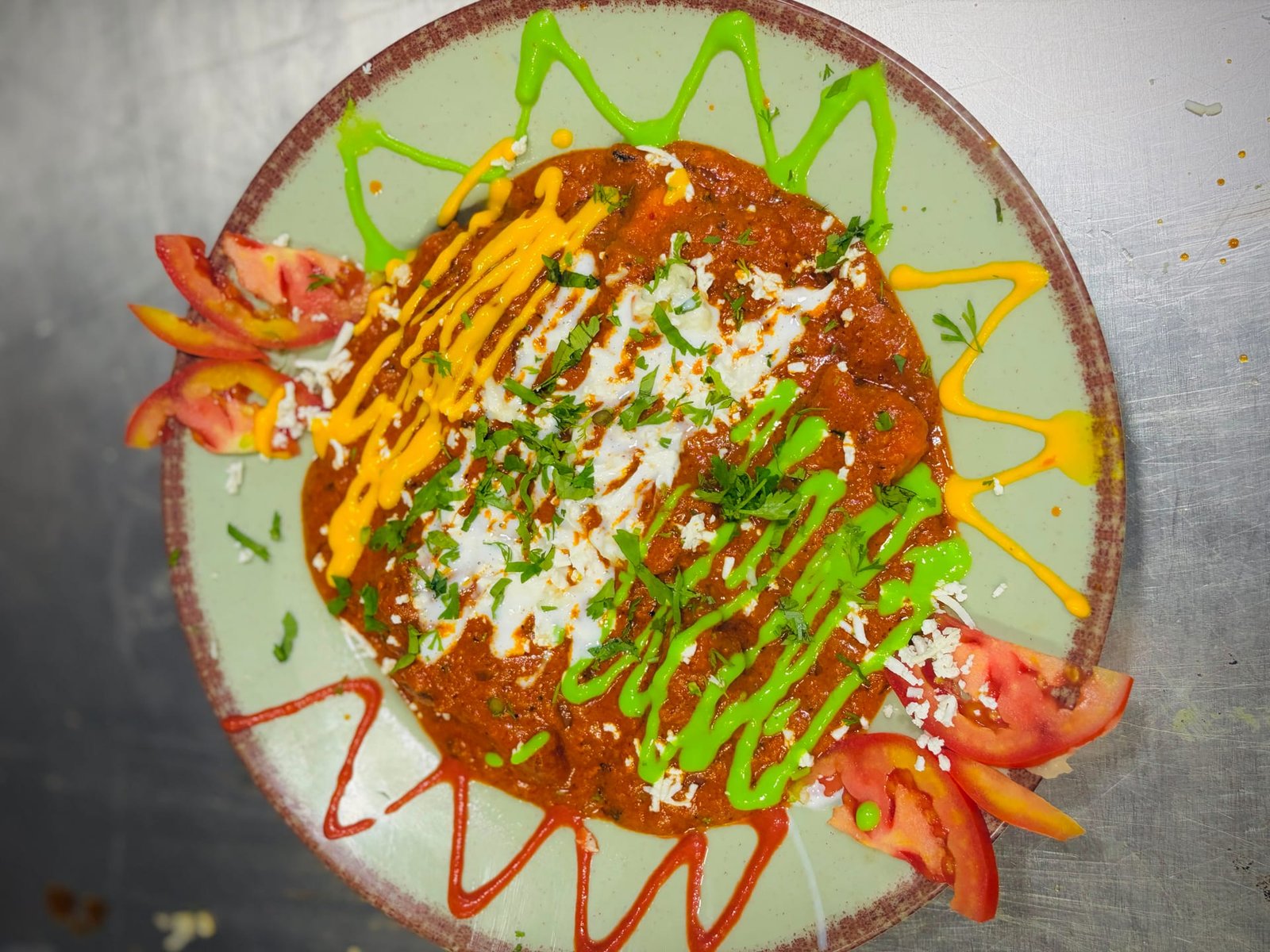 Veg Majedaar as plated in the Krushnaleela White House kitchen